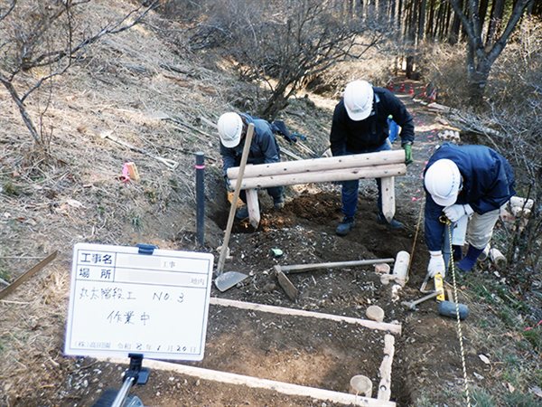 歩道整備造園工事(埼玉県)